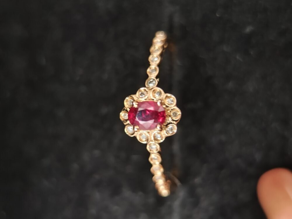 18k Rose Gold Ruby Diamond Ring - Brand new - Image 2