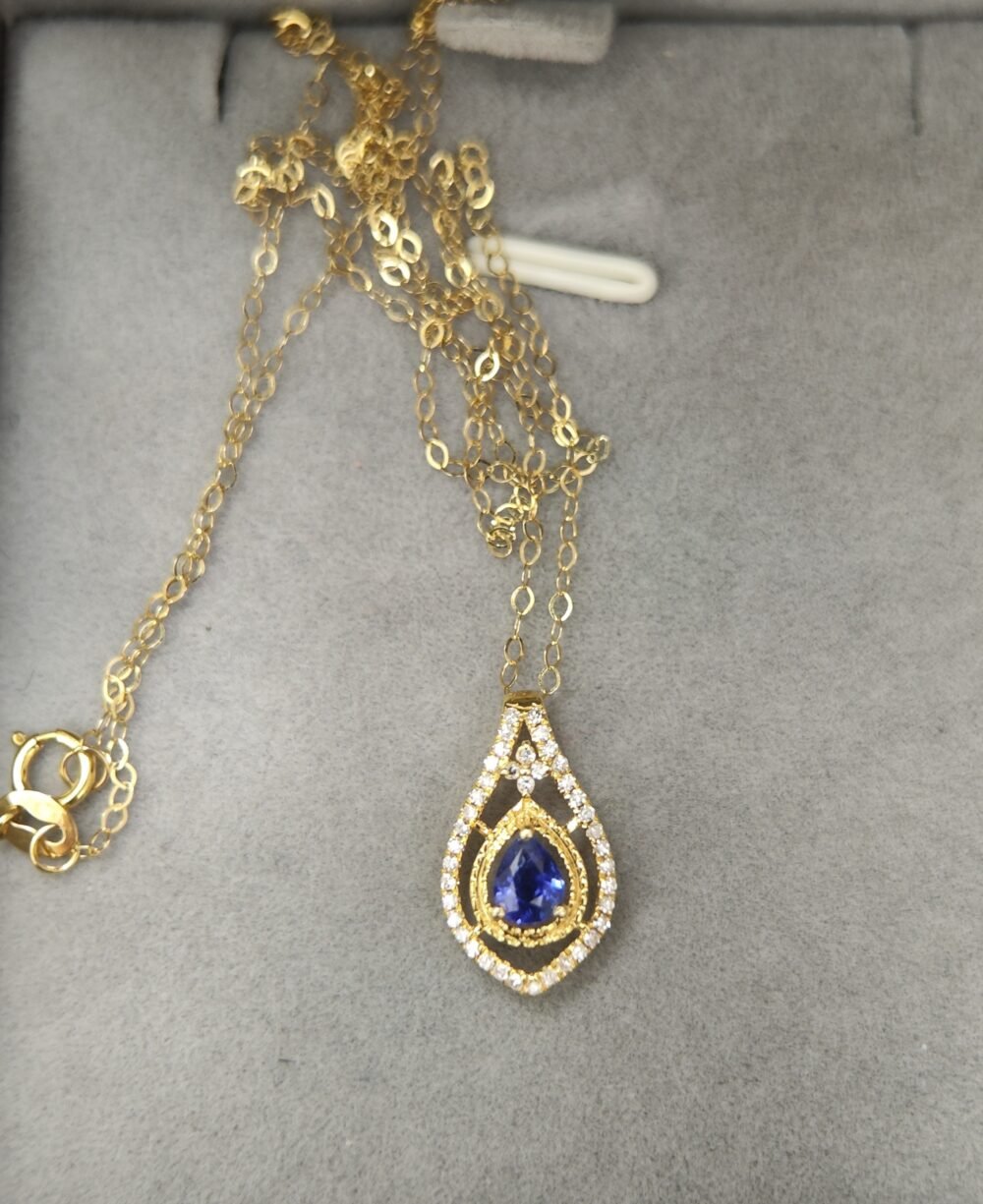 18k Rose Gold Ruby Diamond Pendant - Brand new - Image 5