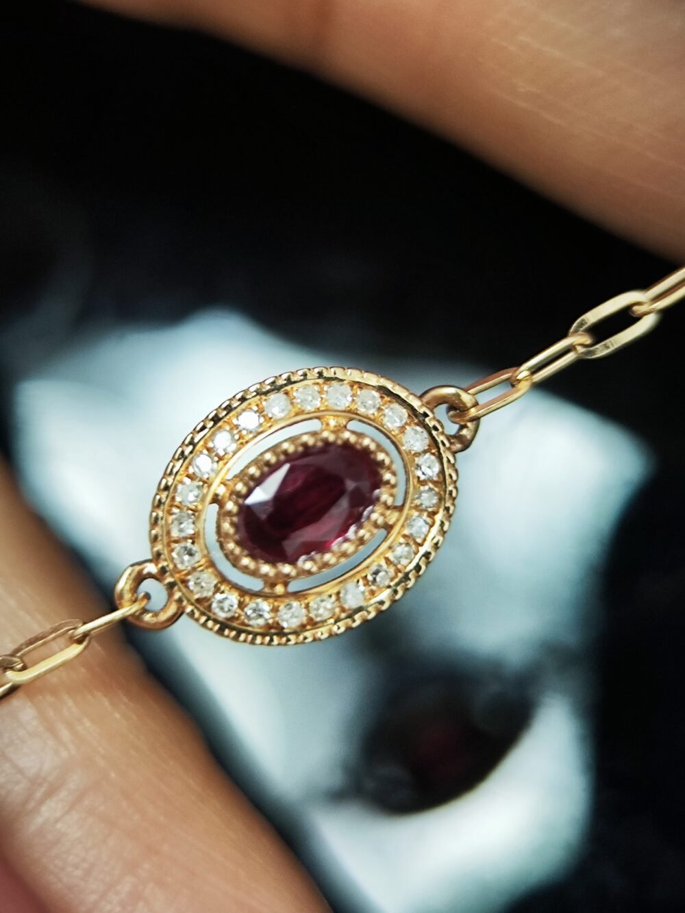 Ruby Diamond 18k Rose Gold Bracelet - Brand new - Image 4