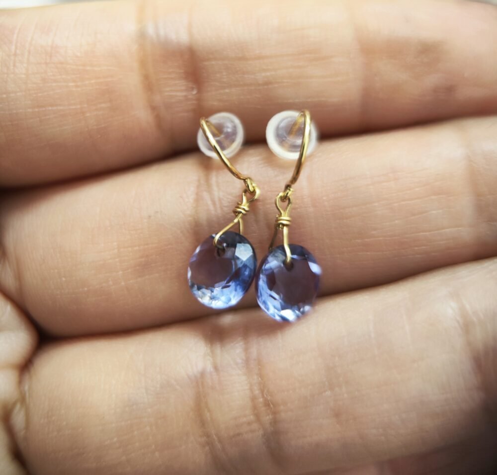 Amethyst 14k Gold Earrings - Brand new - Image 3
